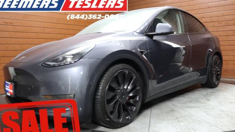 TESLA MODEL Y 2021 5YJYGDEF5MF299592 image